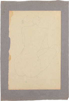 Лебедев Владимир Васильевич. Обнаженная, сидящая спиной 